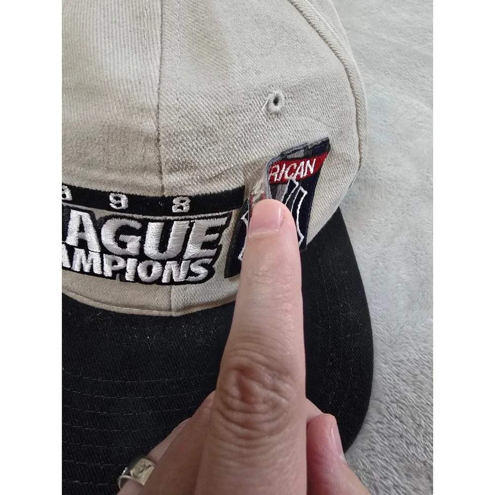 Vintage New York Yankees Hat Cap New Era Snapback 1998 American League Champions